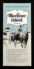 1970s Historic Mackinac Island Michigan MI Carriage Tour Vintage Travel Brochure picture