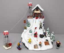 Holiday Time Christmas Ski Set Village Collectibles picture