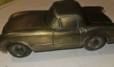 Vintage 1952  Corvette Piggy Bank  Gold Cast Iron picture