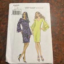 Vogue New Uncut Very Easy Dress Size 6-14 V8945 picture