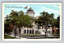 Guthrie OK-Oklahoma, Carnegie Library, Antique, Vintage Postcard picture
