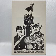 Police of Italy- Arma dei Carabinieri - 1982 Strachan Studios Postcard picture