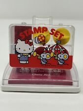 Sanrio Vintage 1976 Hello Kitty 4 Pcs Mini Rubber Stamp Case Kit Made in Japan picture