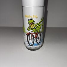 vintage the muppets glass kermit the frog 1981 euc picture