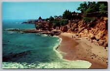 Fishermans Cove Laguna Beach California Oceanfront Ocean Shoreline VNG Postcard picture