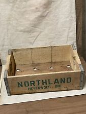 Antique Vintage Primitive Wood 1977 Northland Beverage Crate picture