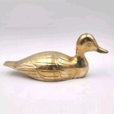 Vintage Price Products Solid Brass Duck Loon Mallard Figurine Paperweight 9