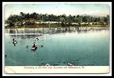 Scranton Wilkesbarre PA Swimming at the Glen Postcard Posted 1911   pc159 picture