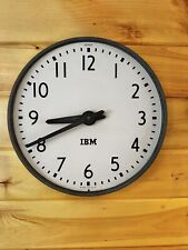 Vintage IBM 93925 Wall Clock Industrial School Office 14” Works Great No Glass picture