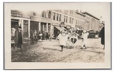 RPPC Street View Stores in CLAREMONT NH New Hampshire Real Photo Postcard picture
