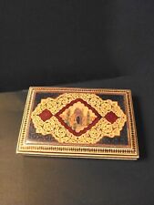 Outstanding Antique 19th century Persian Micro Mosaic Khatam  Marquetry Box picture