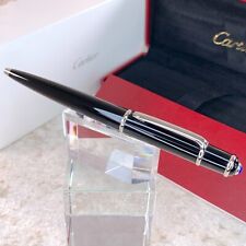 Cartier Ballpoint Pen Diabolo Black Resin Palladium Finish with Case & Papers picture