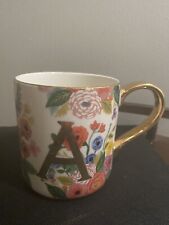 Anthropologie Rifle Paper Co. Letter A Mug.  picture