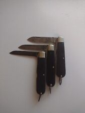3 Vintage Electrician Knife's Camillus And Camco Two Bladed picture