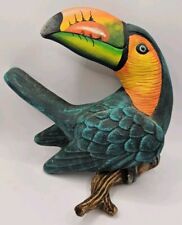 Hobbyist Ceramic Toucan On Branch Wall Hanging picture