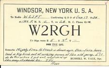 QSL 1954 Windsor NY   radio card    picture
