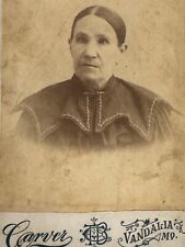 Older Lady In Rough Handmade Dark Dress 1880s Vandalia Missouri MO ID’d Blair picture