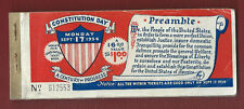 1933-34 Chicago World's Fair CENTURY OF PROGRESS TICKET BOOK Constitution Day  picture