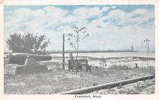 Frankfort Michigan c1915 Postcard Cannon Dunes Beach Blue Sky picture