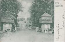 Postcard Main Entrance to Putnam Park Danbury CT  picture