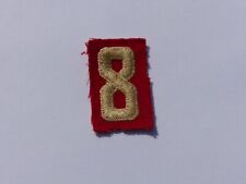 Unused Vintage TROOP Numeral # 8 Boy Scout BSA  Red Felt Patch picture