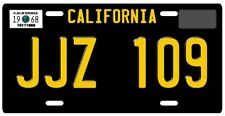 Steve McQueen Bullitt 1968 Ford Mustang GT California JJZ 109 License plate picture