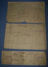 Antique Lot 3 1897/1898 Wabash Railroad Forms Scale Inspection Weigh Tickets picture