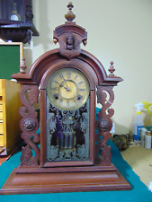 Antique Rare EN Welch Parlor Clock-Runs/Strikes&Original picture