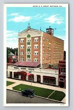 Mattoon IL-Illinois, Hotel U.S. Grant, Advertising, Antique Vintage Postcard picture