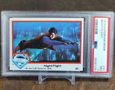 1978 Topps Superman Movie Night Flight #37 Christopher Reeve PSA 7 picture