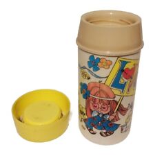 VINTAGE 1970'S ALADDIN HIPPIE PEACE LOVE ~ LUNCHBOX THERMOS NO. 114 ~ USA picture
