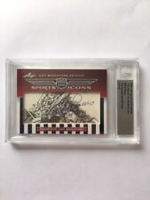 3/15 WILLIE DAVIS PACKERS HOF Cut Autograph 2010 Leaf Sports Icons Update picture