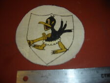 WWII ITALIAN REGIA AERONAUTICA 2 GRUPPO ANTONOMO BLACK BIRD FLIGHT JACKET  PATCH picture