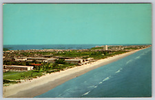 c1910s Famous Motel Row Cocoa Beach Florida Aerial View Vintage Postcard picture