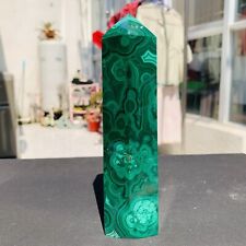 760g Natural Malachite Quartz Crystal wand point tower oblisk healing picture