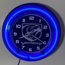 Dodge Viper logo neon wall clock picture