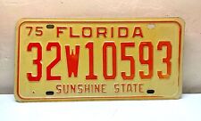 Vintage 1975 Florida Sunshine State License Plate picture