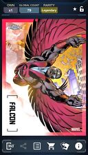 TOPPS MARVEL COLLECT CHROME 24 LEGENDARY RED BASE FALCON picture