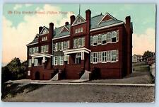 Clifton Forge Virginia VA Postcard The City Graded School Building c1910's Trees picture