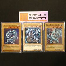 LOT 3X WHITE DRAGON BLUE EYES in Italian YUGIOH rare MIXED yu-gi-oh DEAL picture