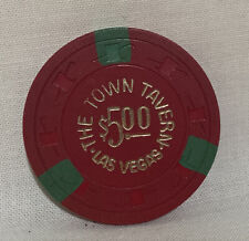 1960’s NEW TOWN TAVERN CASINO LAS VEGAS, NEVADA $5.00 GAMING CHIP 1960’s picture
