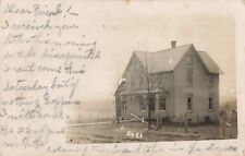 House in Iron Ridge Wisconsin WI Waupun 1907 Real Photo RPPC picture