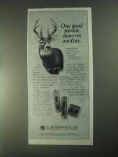 1998 Leupold Mounts Ad - One Deserves Another picture