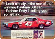 Metal Sign - 1972 Richard Petty for STP Oil Treatment -- Vintage Look picture