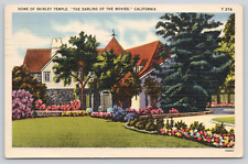 Home of Shirley Temple The Darling Of The Movies Linen A589 picture