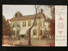 Springfield Illinois IL President Lincoln’s Home Antique Photo Postcard picture