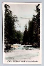 Vancouver-British Columbia, Capilano Suspension Bridge, Vintage Postcard picture