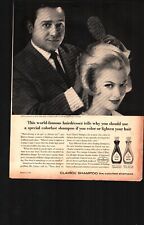 vintage 1963 Clairol Shampoo Magazine Ad with Enrico Caruso nostalgic c6 picture
