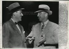 1949 Press Photo Baseball commissioner AB Chandler & League counsel Lou Carroll picture
