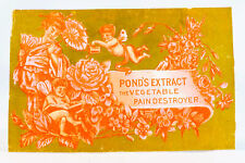 Pond Extract Vegetable Pain Destroyer 1800s Quack Medicine Cure Advertising Card picture